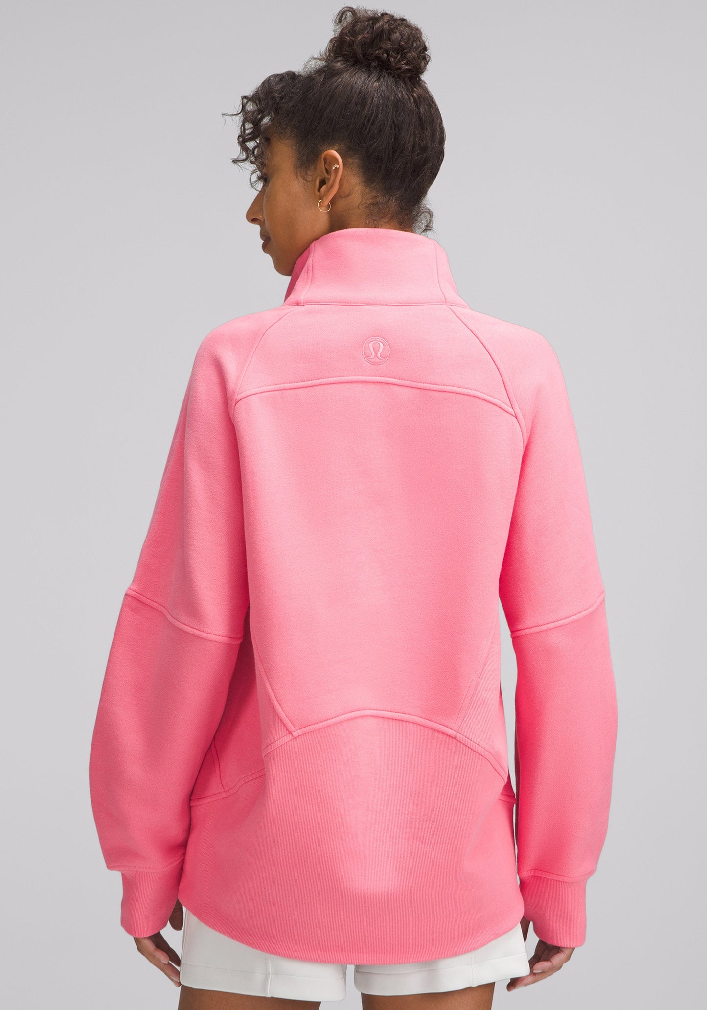 Scuba Oversized Funnel-Neck Half Zip | Long